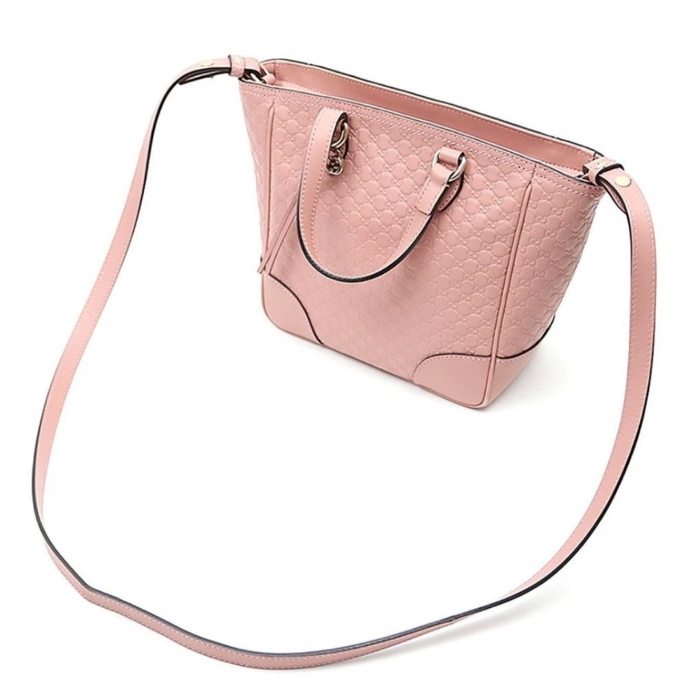 Gucci micro Guccissima bag Bree pink monogram GG crossbody bag - Picture 4 of 15